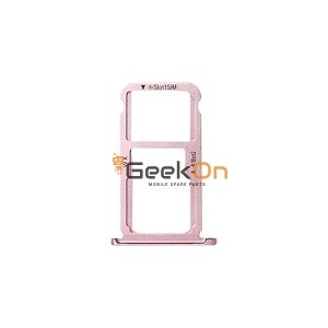 Υποδοχή κάρτας SIM και SD Tray για Huawei Mate 9 Lite / Honor 6X Ροζ