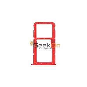 Υποδοχή κάρτας SIM και SD Tray για Huawei Honor 7X Κόκκινο