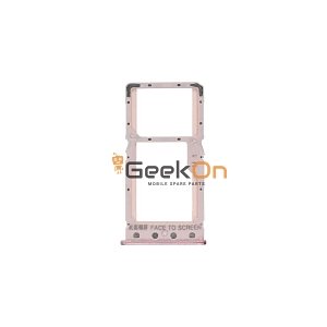 Υποδοχή κάρτας SIM και SD Tray για Xiaomi Redmi 6 / 6A Dual Sim Ροζ