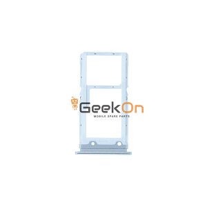 Υποδοχή κάρτας Dual SIM και κάρτας Micro-SD Μαύρο για Xiaomi Mi 9 Lite Ασημένιο