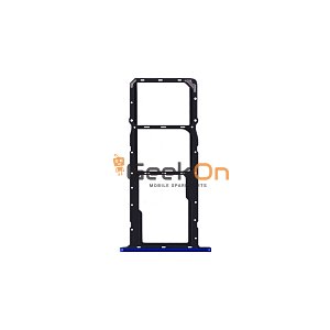 Υποδοχή κάρτας Dual SIM και Micro SD για Realme 5 Pro Crystal Blue