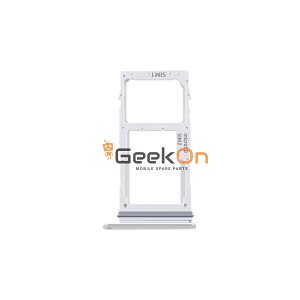 Υποδοχή Διπλής Κάρτας Sim και SD Card / Dual Sim Tray and SD Card για Samsung Galaxy A42 5G A426 Ασημένιο