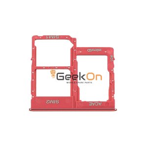 Υποδοχή Διπλής Κάρτας Sim και SD Card / Dual Sim Tray and SD Card για Samsung Galaxy A31 A315 Κόκκινο