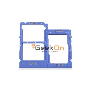 Υποδοχή Διπλής Κάρτας Sim και SD Card / Dual Sim Tray and SD Card για Samsung Galaxy A31 A315 Λευκό