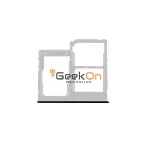 Υποδοχή κάρτας Dual SIM και Micro SD / Dual Sim Tray and SD Card για Samsung Galaxy A41 A415 Prism Crush Black