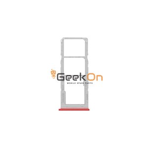 Υποδοχή κάρτας Dual SIM και Micro SD / Dual Sim Tray and SD Card για Samsung Galaxy Α12 A125 Κόκκινο