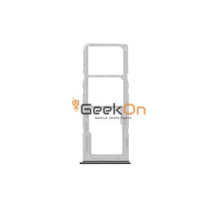 Υποδοχή κάρτας Dual SIM και Micro SD / Dual Sim Tray and SD Card για Samsung Galaxy A71 A715 Prism Crush Black