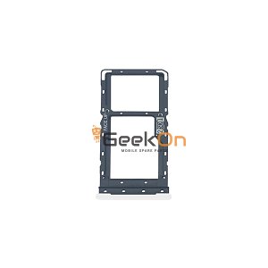 Υποδοχή κάρτας Dual SIM και Micro SD / Dual Sim Tray and SD Card για Motorola Moto G8 XT2045-1 White Prism