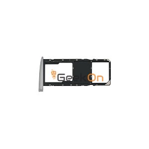 Υποδοχή κάρτας SIM και Micro SD / Sim Tray and SD Card για Motorola Moto G6 XT1925 Ασημένιο