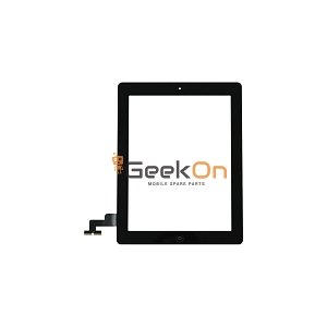 Μηχανισμός Αφής / Touch Screen Apple iPad 2 (Με Αυτοκόλλητο Και Home Button) A1395 / A1396 / A1397 Μαύρο