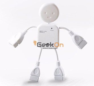 USB 2.0 Hub 4 θυρών σχήμα ανθρωπάκι