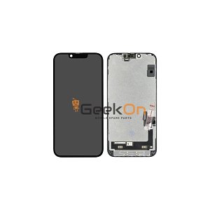 Γνήσια Οθόνη με Μηχανισμό Αφής / LCD with Touch Screen για iPhone 15 Μαύρο (Service Pack) (cannot be calibrated iOS18)