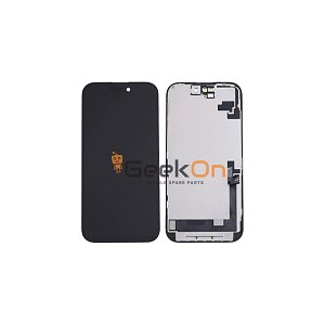 Γνήσια Οθόνη με Μηχανισμό Αφής / LCD with Touch Screen για iPhone 16 Μαύρο (Service Pack)