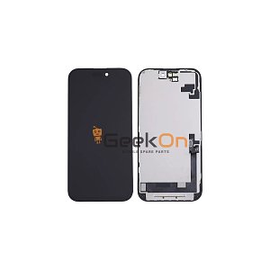 Γνήσια Οθόνη με Μηχανισμό Αφής / LCD with Touch Screen για iPhone 16 Plus Μαύρο (Service Pack)