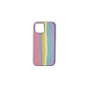 Θήκη Σιλικόνης Σκληρή για iPhone 13 Mini Rainbow Pink