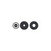 Τζαμάκι Κάμερας / Back Camera Lens για Xiaomi Redmi 13 Black (SET 3pcs)