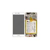 Γνήσια Οθόνη LCD και Μηχανισμός Αφής με Πλαίσιο και Μπαταρία για Huawei Honor 8 02350UEN Pearl White (Service Pack)