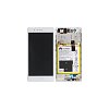 Γνήσια Οθόνη LCD και Μηχανισμός Αφής με Πλαίσιο και Μπαταρία για Huawei P9 Lite 02350SLF Λευκό (Service Pack)