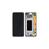 Refurbished Γνήσια Οθόνη LCD Και Μηχανισμός Αφής Με Πλαίσιο για Samsung Galaxy S10 G973F GH82-18850A Prism Black (Original panel)