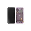Refurbished Γνήσια Οθόνη LCD και Μηχανισμός Αφής με Πλαίσιο για Samsung Galaxy S20 FE 4G 5G G781 / G780  GH82-24214C / GH82-24219C Cloud Lavender (Ori