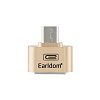 Αντάπτορας Earldom OTG OT01 USB 2.0  σε Micro USB Χρυσό